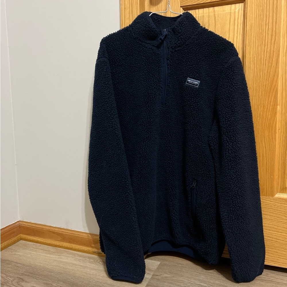 Great Lakes Northern Outfitters Quarter Zip Sherpa Size Large